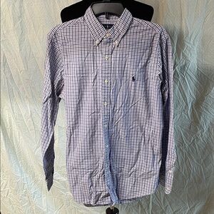 Polo Ralph Lauren Navy Checkered Button Down Shirt